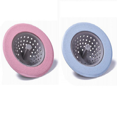 mapperz Bathroom Sink Plastic Push Down Strainer(7 cm Set of 2)
