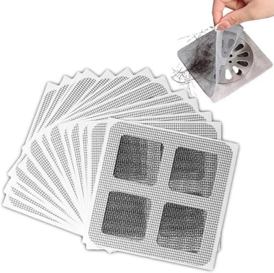 D-fix 10 cm Kitchen Sink Cover Mesh Stickers for Bathroom Accessories Non-Reusable Sticker(Pack of 15)