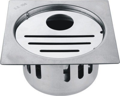 Coats Floor Stainless Steel Push Down Strainer(10 cm Set of 1)