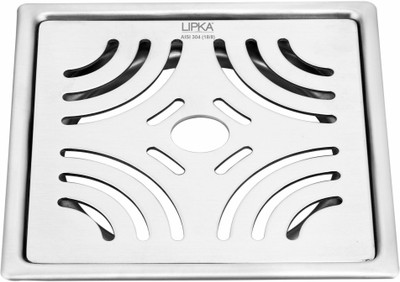 Lipka Floor Stainless Steel Push Down Strainer(15 cm Set of 1)