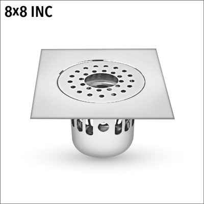 Sanjay Chilly Floor Stainless Steel Push Down Strainer(20 cm Set of 1)
