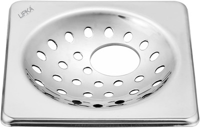 Lipka Floor Stainless Steel Push Down Strainer(12.7 cm Set of 1)