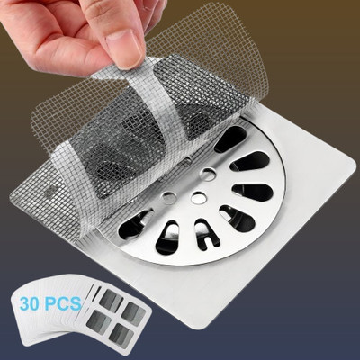juggaris Basin, Kitchen Sink, Bathroom Sink, Bathtub, Floor Plastic Push Down Strainer(10 cm Set of 30)