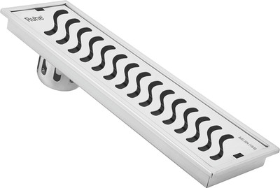 RUHE Floor Stainless Steel Push Down Strainer(7.5 cm Set of 1)