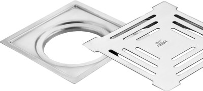 Fossa Floor Stainless Steel Push Down Strainer(12.7 cm Set of 1)