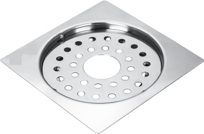 Ytc Floor Stainless Steel Push Down Strainer(12.7 cm Set of 1)