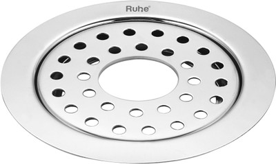 RUHE Floor Stainless Steel Push Down Strainer(14 cm Set of 1)