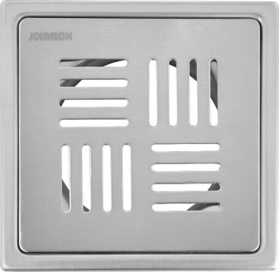 JOHNSON Floor Stainless Steel Push Down Strainer(12.5 cm Set of 1)
