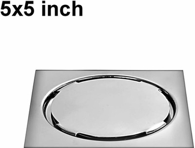 Sanjay Chilly Floor Stainless Steel Push Down Strainer(12.7 cm Set of 1)