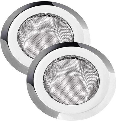 MICASHU Kitchen Sink Stainless Steel Push Down Strainer(11 cm Set of 2)