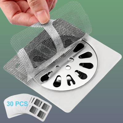 juggaris Basin, Kitchen Sink, Bathroom Sink, Bathtub, Floor Plastic Push Down Strainer(10 cm Set of 30)