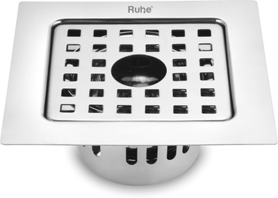 RUHE Floor Stainless Steel Push Down Strainer(11 cm Set of 1)