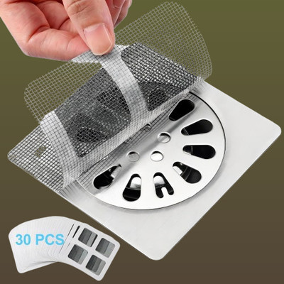 juggaris Basin, Kitchen Sink, Bathroom Sink, Bathtub, Floor Plastic Push Down Strainer(10 cm Set of 30)
