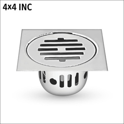 Sanjay Chilly Floor Stainless Steel Push Down Strainer(10.1 cm Set of 1)