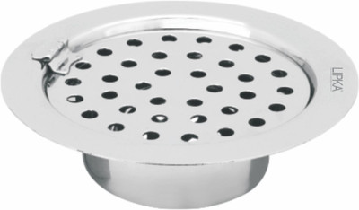 Lipka Floor Stainless Steel Push Down Strainer(14 cm Set of 1)