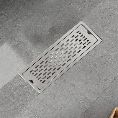 D&B BATHWARE Floor Stainless Steel Pop-Up Strainer(30 cm Set of 1)
