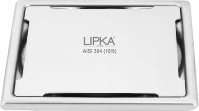 Lipka Floor Stainless Steel Push Down Strainer(15 cm Set of 1)
