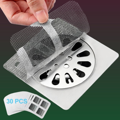 juggaris Basin, Kitchen Sink, Bathroom Sink, Bathtub, Floor Plastic Push Down Strainer(10 cm Set of 30)