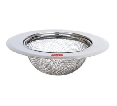 YS Creation Stainless Steel Strainer Kitchen Drain Basin Basket Filter Stopper Drainer Sink Jali Strainer(Silver Pack of 1)