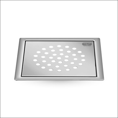 Sanjay Chilly Floor Stainless Steel Push Down Strainer(10 cm Set of 1)