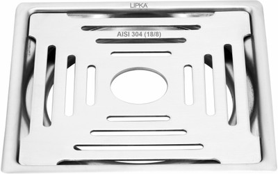 Lipka Floor Stainless Steel Push Down Strainer(15 cm Set of 1)