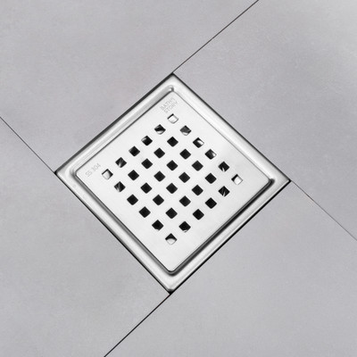 Bathstory Floor Stainless Steel Push Down Strainer(7.8 cm Set of 1)