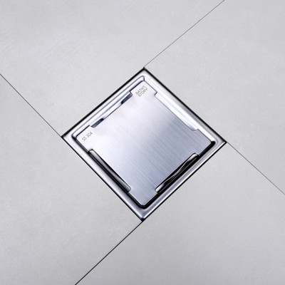 Bathstory Floor Stainless Steel Push Down Strainer(7.8 cm Set of 1)