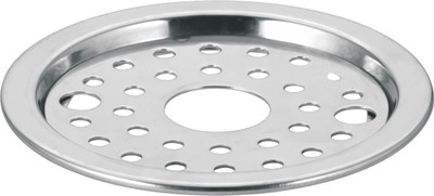 Cliquin Floor Stainless Steel Push Down Strainer(12.7 cm Set of 1)