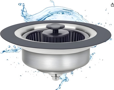 Jinila Kitchen Sink, Basin Stainless Steel Pop-Up Strainer(7 cm Set of 1)