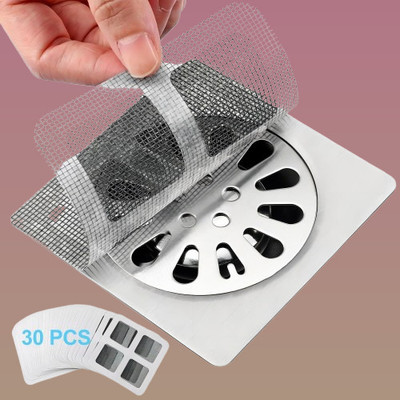 Trelora Basin, Kitchen Sink, Bathroom Sink, Bathtub, Floor Plastic Push Down Strainer(10 cm Set of 30)