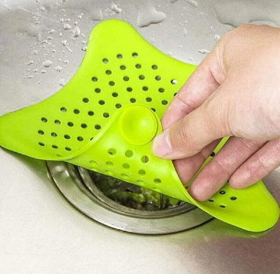 CARTIVA Kitchen Sink Plastic Push Down Strainer(10 cm Set of 1)