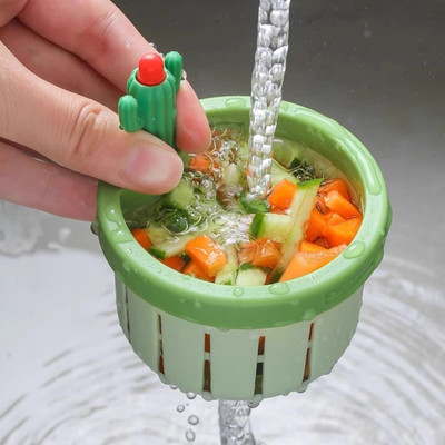 RUSEELA Kitchen Sink Plastic Push Down Strainer(7 cm Set of 1)