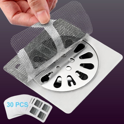juggaris Basin, Kitchen Sink, Bathroom Sink, Bathtub, Floor Plastic Push Down Strainer(10 cm Set of 30)