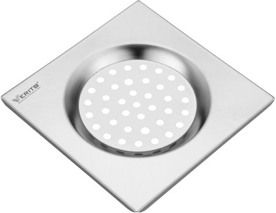 Verito Floor Stainless Steel Pop-Up Strainer(15 cm Set of 1)