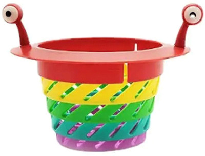 ExcitingDEalz Kitchen Sink Plastic Push Down Strainer(10 cm Set of 1)