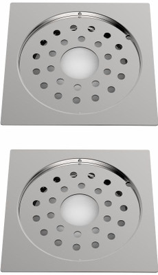 Viking Floor Stainless Steel Push Down Strainer(15 cm Set of 1)