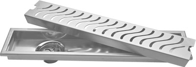 Tapsa Floor Stainless Steel Push Down Strainer(30 cm Set of 1)