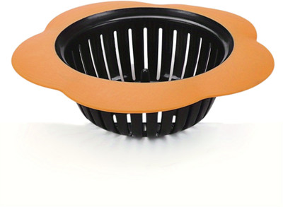 KitchEase Kitchen Sink Plastic Push Down Strainer(11 cm Set of 1)