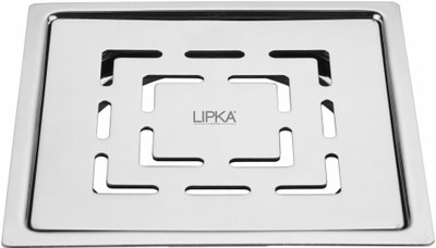 Lipka Floor Stainless Steel Push Down Strainer(12.7 cm Set of 1)