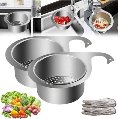 YOY Kitchen Sink Stainless Steel Pop-Up Strainer(10 cm Set of 1)
