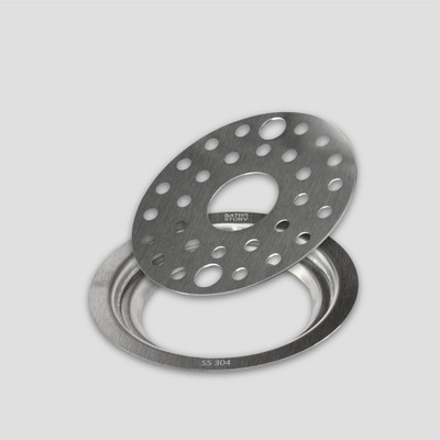 Bathstory Floor Stainless Steel Push Down Strainer(7.8 cm Set of 1)