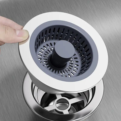 Dayold Kitchen Sink Plastic Pop-Up Strainer(10 cm Set of 1)