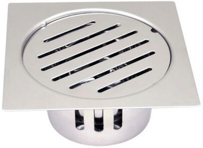 Viking Floor Stainless Steel Push Down Strainer(15 cm Set of 1)