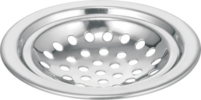 Cliquin Floor Stainless Steel Push Down Strainer(12.7 cm Set of 1)