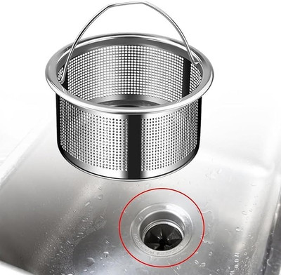 ARDAKI Kitchen Sink Stainless Steel Pop-Up Strainer(6 cm Set of 1)