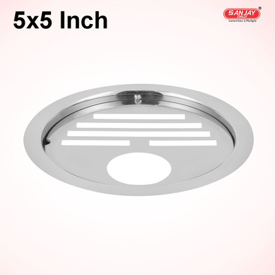 Sanjay Chilly Floor Stainless Steel Push Down Strainer(12.5 cm Set of 1)