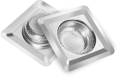 SSCUA Kitchen Sink Stainless Steel Push Down Strainer(11 cm Set of 2)