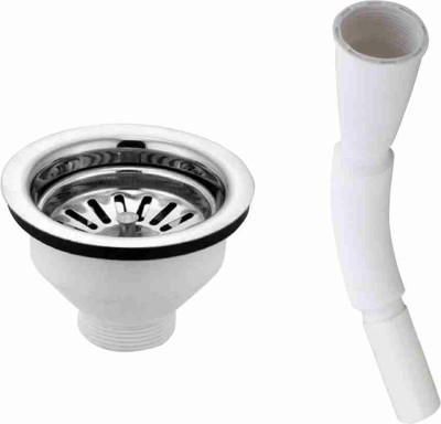 SHYAM Floor, Basin, Kitchen Sink, Bathtub, Bathroom Sink Stainless Steel, Plastic Push Down Strainer(4 cm Set of 1)