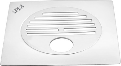 Lipka Floor Stainless Steel Push Down Strainer(15 cm Set of 2)