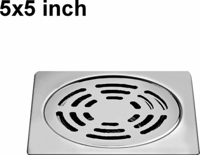 Sanjay Chilly Floor Stainless Steel Push Down Strainer(12.7 cm Set of 1)